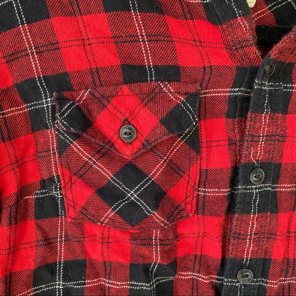 Aritzia TNA Plaid Button Up Flannel - Picture 2 of 5